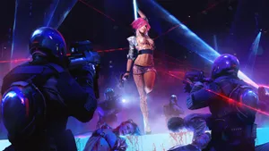 Cyberpunk 2077 Strip Club Raid Wallpaper