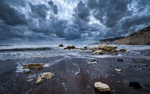 Cyprus Cloudy Ocean Wallpaper