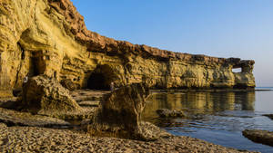 Cyprus Hole In A Rock Wallpaper