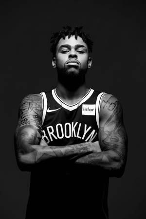 D'angelo Russell Greyscale Wallpaper