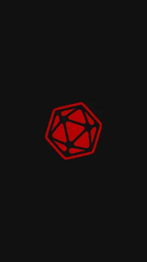 D20 Cutout Gamer Phone Wallpaper
