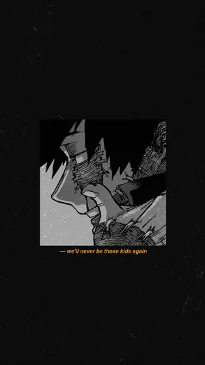 Dabi Minimal Box Black Phone Wallpaper