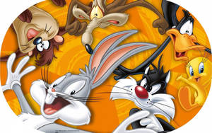 Daffy Duck And Looney Tunes Friends Wallpaper