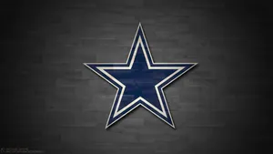Dallas Cowboys Blue Star Brick Wall Wallpaper