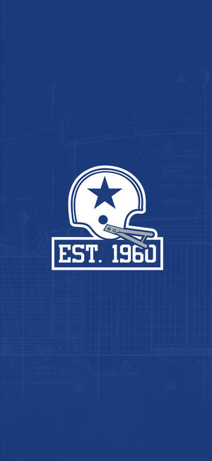 Dallas Cowboys Blueprint-style Background Wallpaper