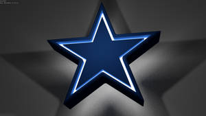 Dallas Cowboys Glowing 3d Star Logo Wallpaper