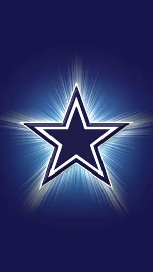 Dallas Cowboys Phone Shining Blue Star Wallpaper