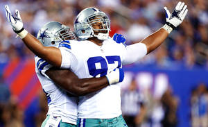 Dallas Cowboys Player With Arms Open Wallpaper