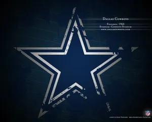 Dallas Cowboys Scratched Blue Star Wallpaper