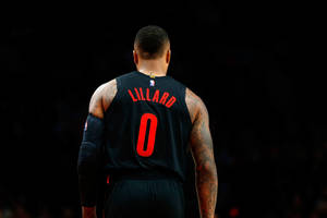 Damian Lillard Black Background Wallpaper