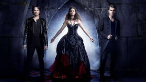 Damon Salvatore Black Theme Wallpaper