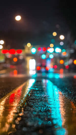 Damp Double Yellow Lines Iphone 7 Plus Live Wallpaper