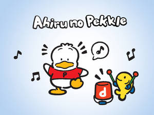 Dancing Cartoon Ahiru No Pekkle Wallpaper