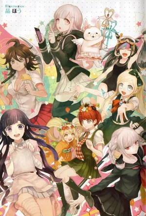 Danganronpa 2 Goodbye Despair Girl Characters Phone Wallpaper