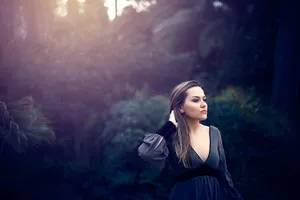 Dani Daniels In The Woods Wallpaper