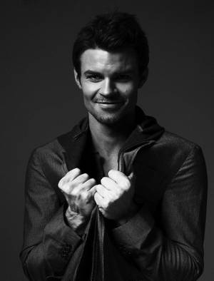 Daniel Gillies Monochrome Portrait Wallpaper