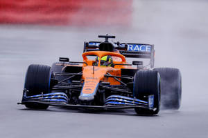 Daniel Ricciardo F1 Car With Smoke Wallpaper