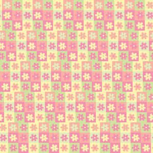 Danish Aesthetic Yellow Pink Flowers Wallpaper