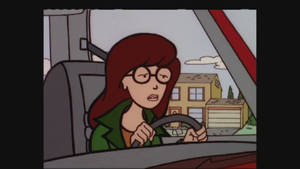 Daria Driving A Car Wallpaper