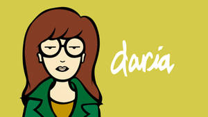 Daria Poster In Yellow Wallpaper