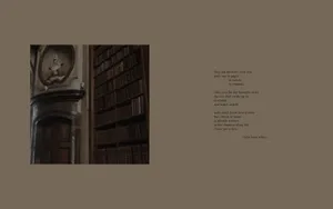 Dark Academia Poetry Wallpaper