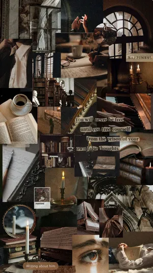 Dark Academia Theme Wallpaper