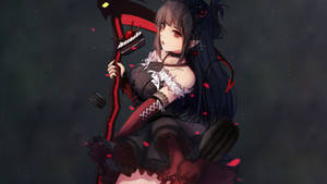 Dark Anime Red Devil Maid Wallpaper