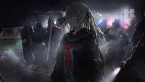 Dark Anime Sora In The Rain Wallpaper