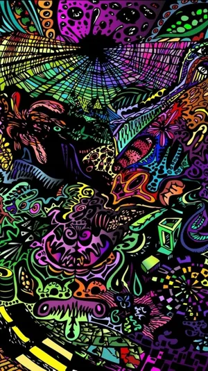 Dark Artistic Psychedelic Wallpaper
