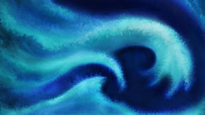 Dark Blue Aesthetic Tidal Waves Wallpaper