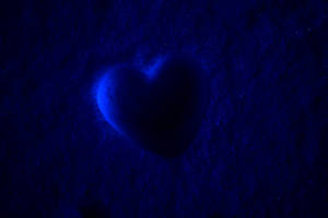 Dark Blue Heart Wallpaper
