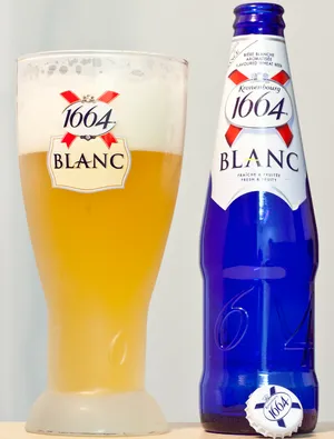 Dark Blue Kronenbourg Blanc Wallpaper