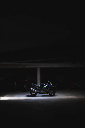 Dark Blue Motorcycle Wallpaper