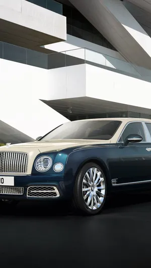 Dark Blue Mulsanne Bentley Iphone Wallpaper