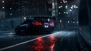 Dark Blue Nissan Gt R 4k Wallpaper