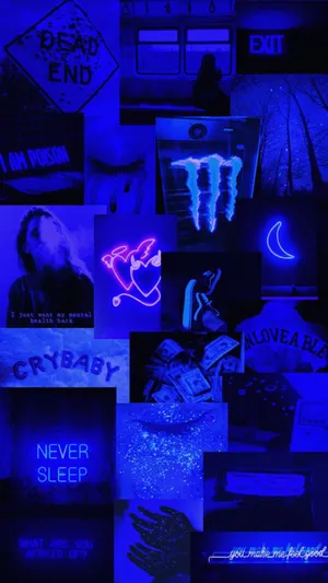 Dark Blue Room Iphone Wallpaper