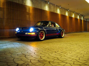 Dark Blue Singer Porsche Wallpaper