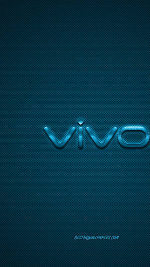 Dark Blue Vivo Logo Textured Wallpaper