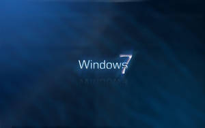 Dark Blue Windows 7 Screen Wallpaper