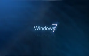 Dark Blue Windows 7 Screen Wallpaper