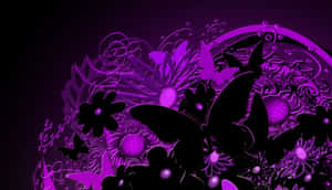 Dark Butterfly On A Tree Branch Wallpaper