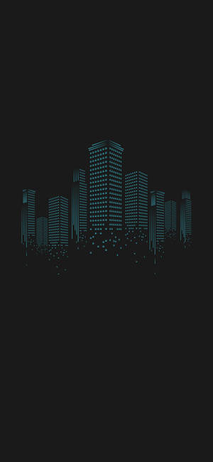 Dark City In Blue Wallpaper