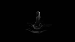 Dark Cute Girl Submerged Illustration Wallpaper