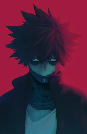 Dark Dabi Red Canvas Phone Wallpaper