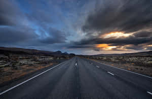 Dark Empty Road Wallpaper