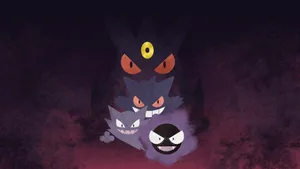 Dark Gengar Evolution Wallpaper