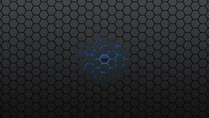 Dark Gray Abstract Honeycomb Wallpaper