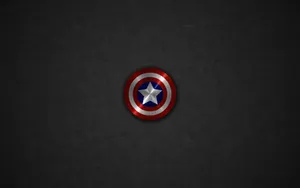 Dark Gray Captain America Shield Wallpaper