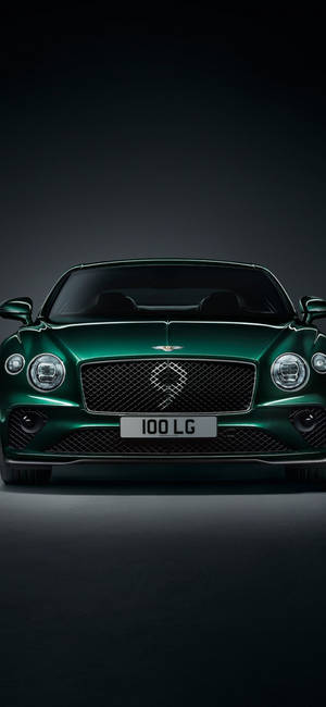 Dark Green Bentley Car Iphone Wallpaper