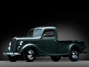 Dark Green Old Ford Truck Wallpaper